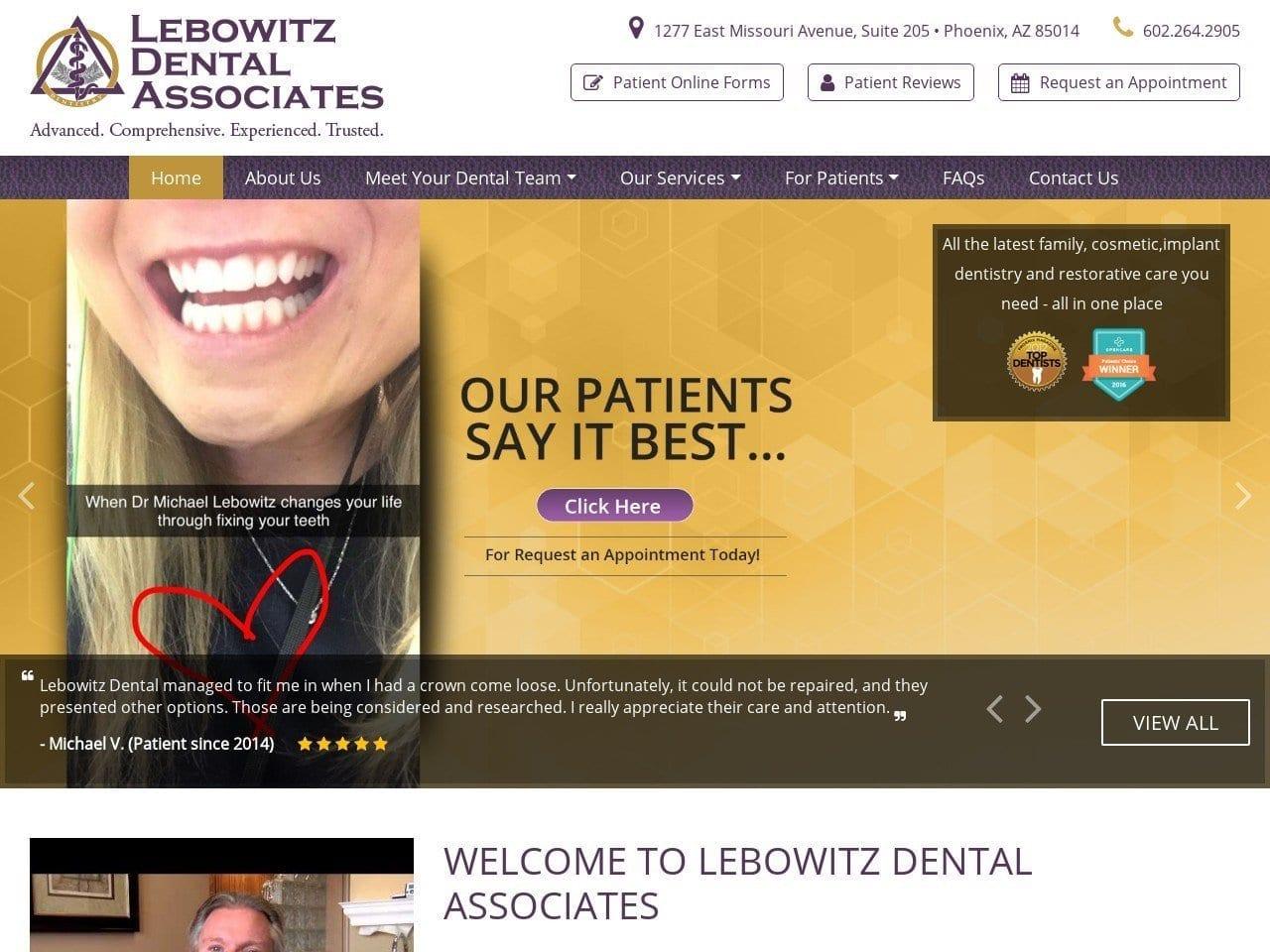 Lebowitz Dental Associates screenshot