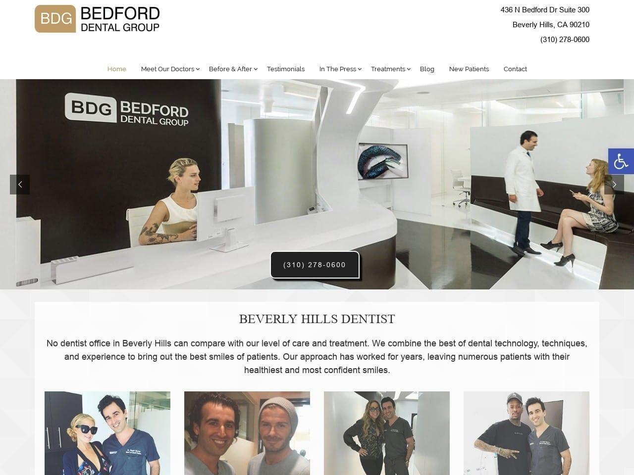 Bedford Dental Group screenshot