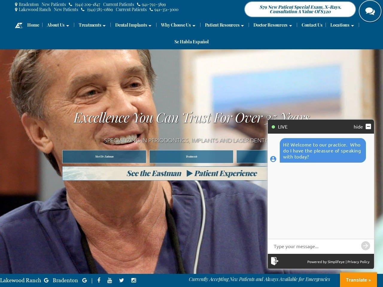 Lindsay B. Eastman DDS MS PA screenshot