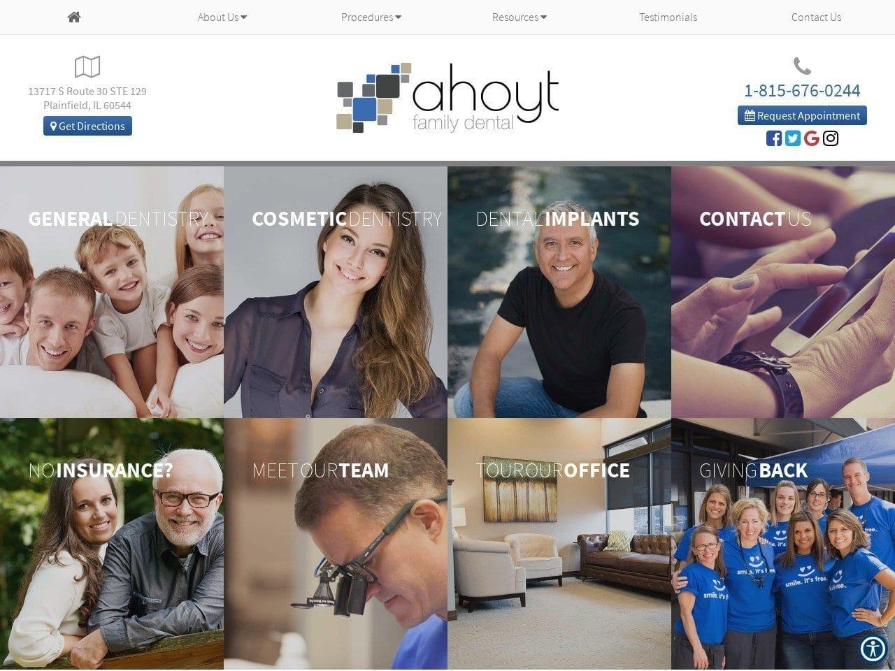 Ahoyt Family Dental screenshot