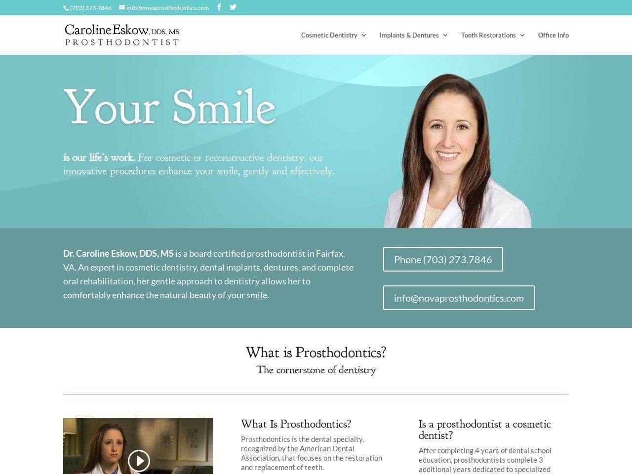 Caroline Eskow DDS screenshot