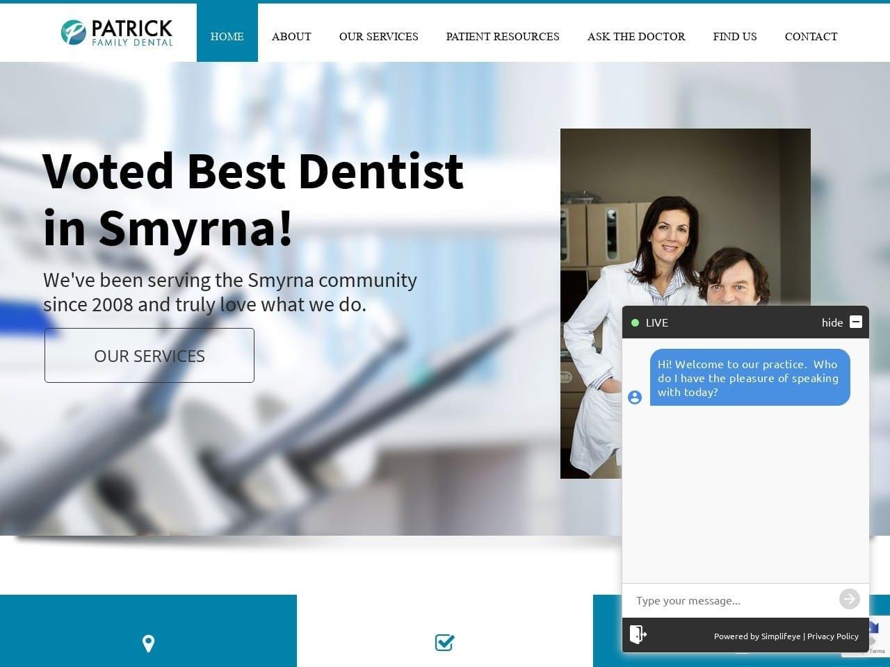 Patrick Family Dental Care screenshot