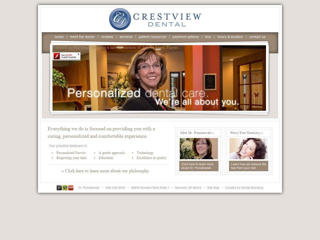Crestview Dental/ Dr. Poniatowski