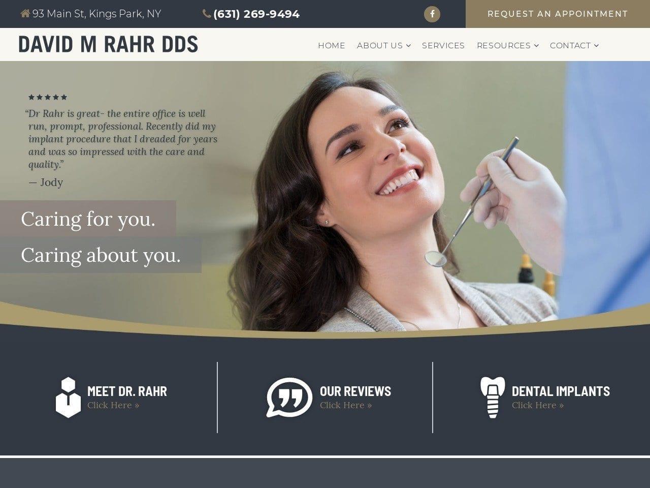 David M. Rahr DDS PLLC screenshot