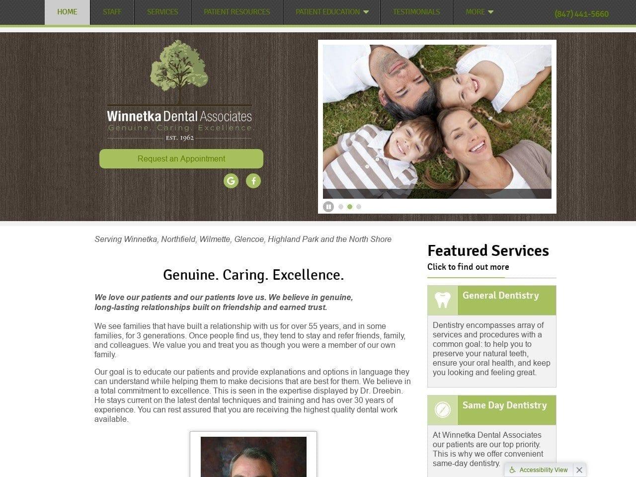 Winnetka Dental Associates screenshot