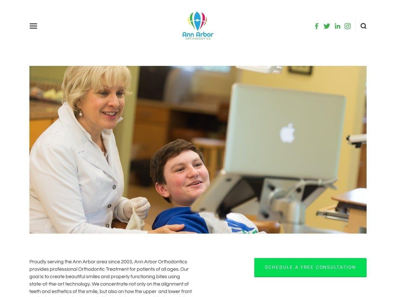 Ann Arbor Orthodontics screenshot