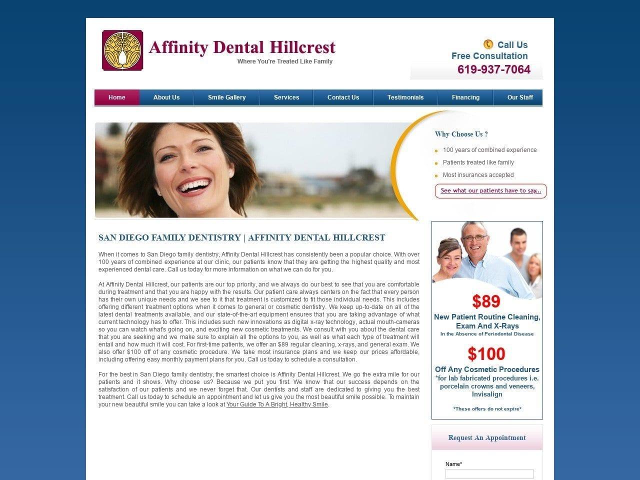 Affinity Dental Hillcrest screenshot