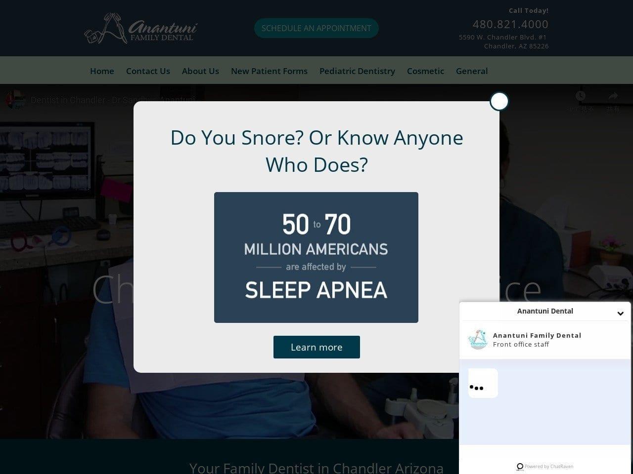 Anantuni Family Dental screenshot