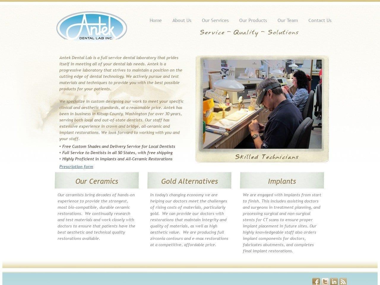 Antek Dental Lab Inc