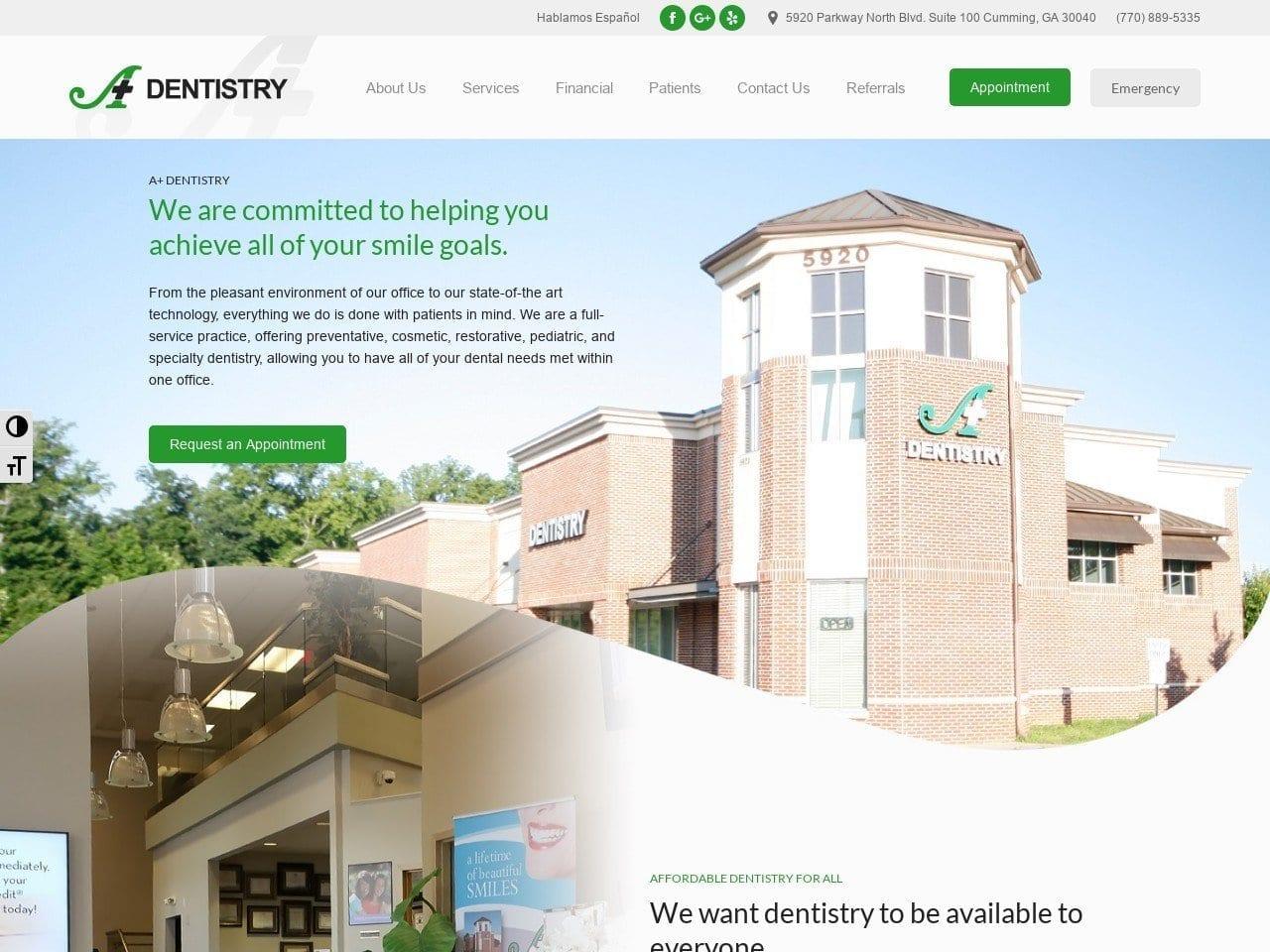 A Plus Dentistry screenshot
