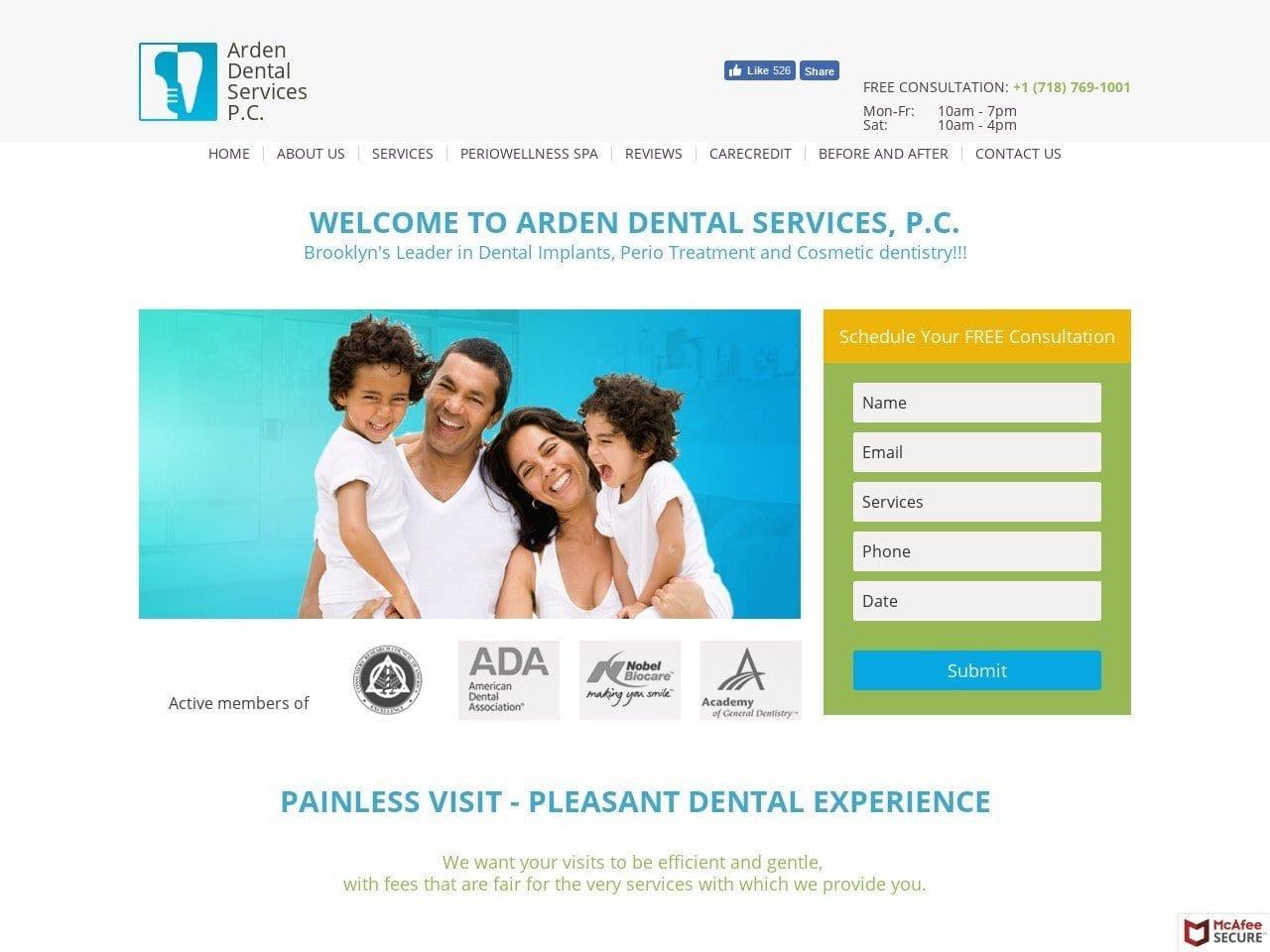 Arden Dental Services screenshot