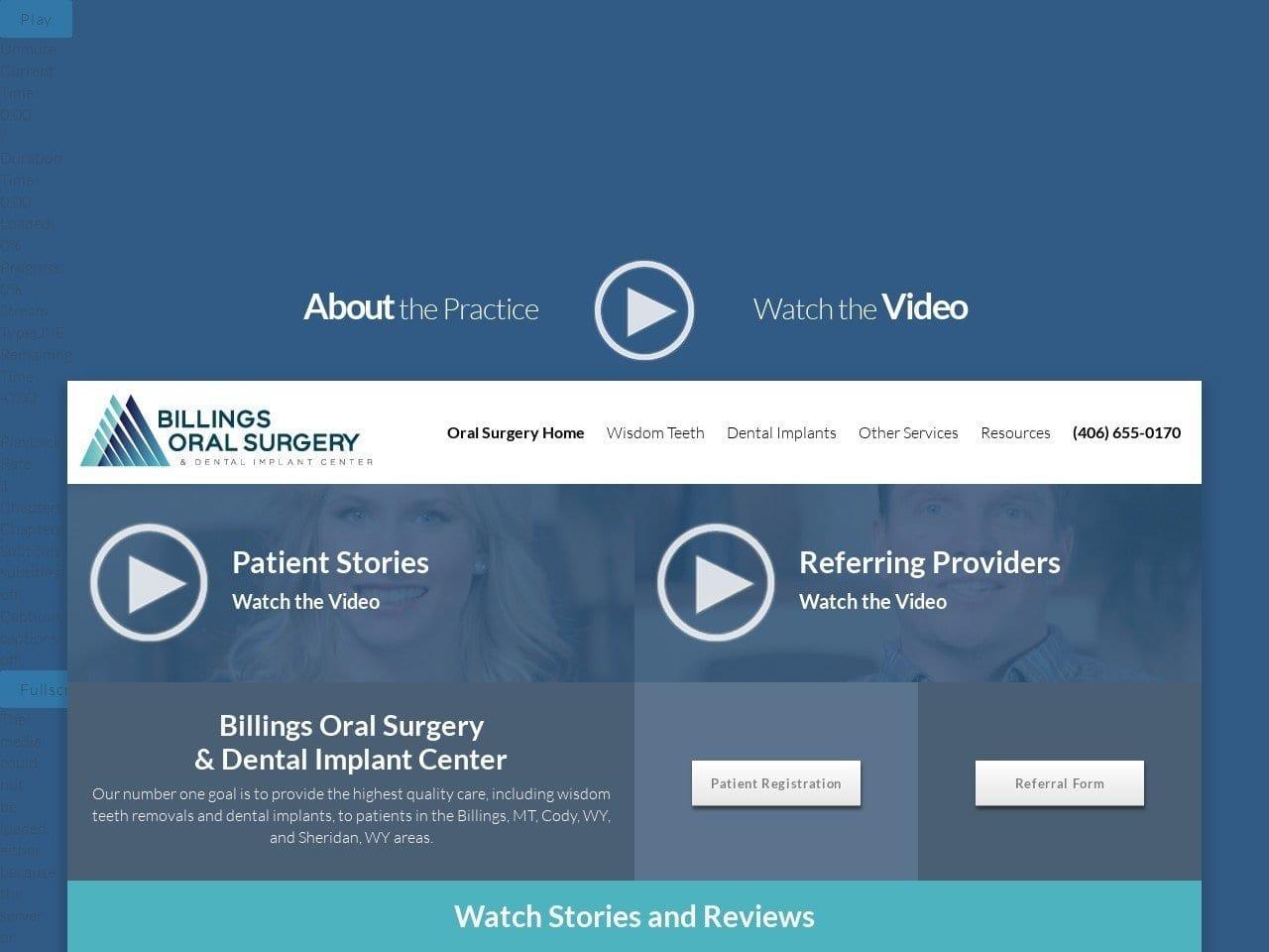 Billings Oral Surgery Dentist screenshot