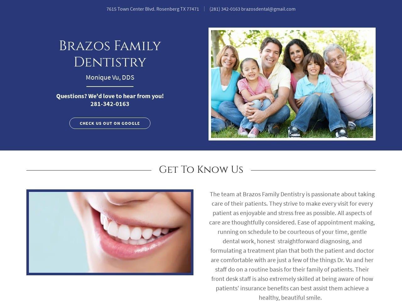 Brazos Family Dentistry Monique Vu DDS PC