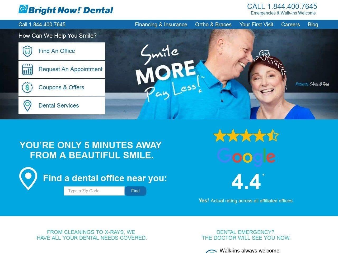 Bright Now Dental Center Verma Deepali DDS screenshot