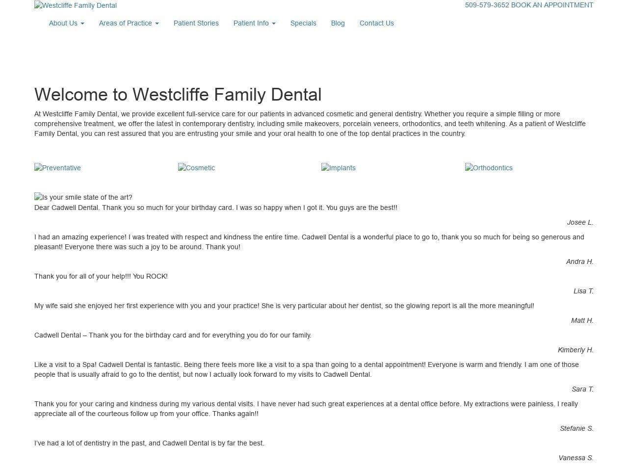 Cadwell Dental screenshot