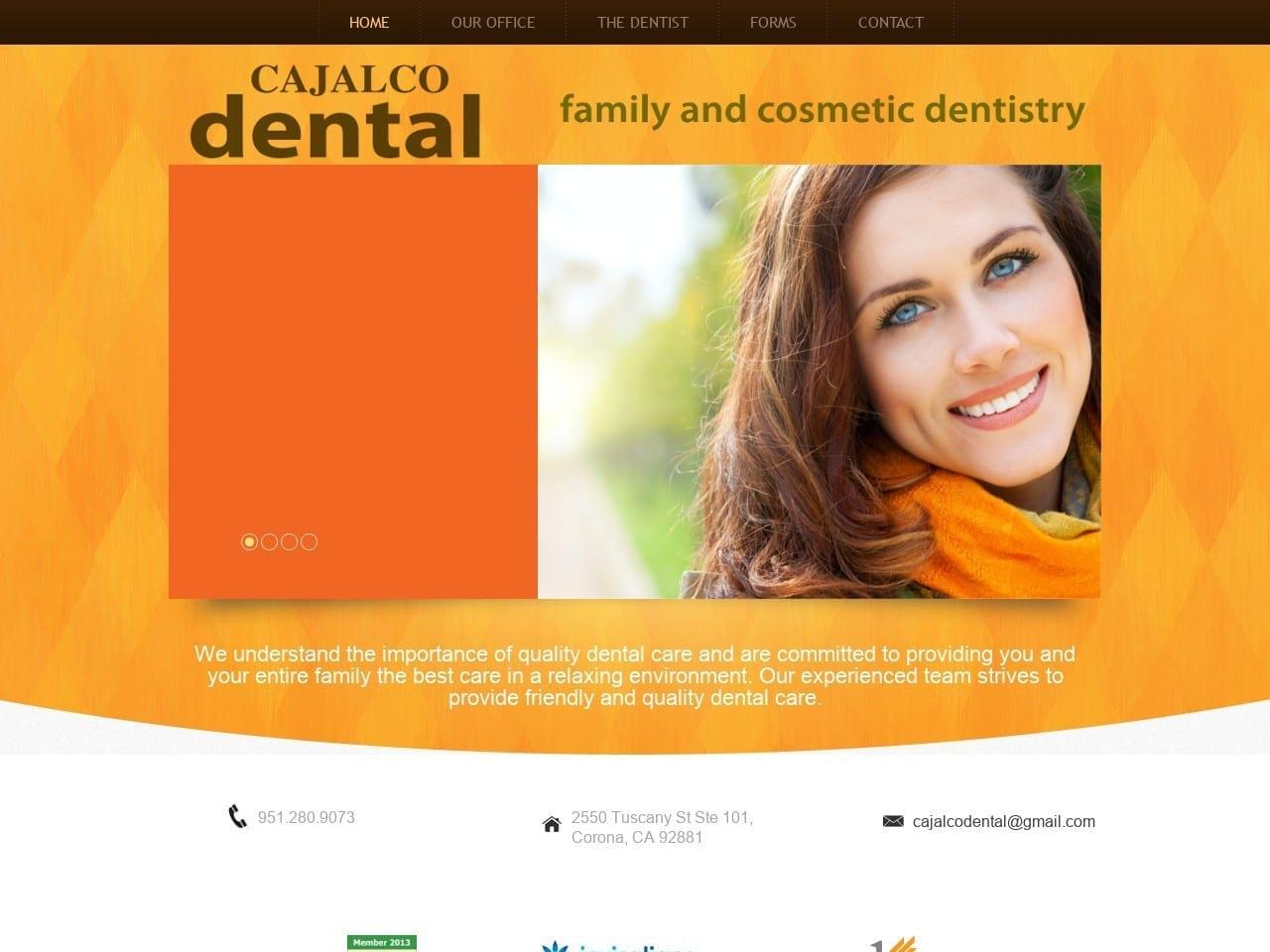 Cajalco Dental screenshot