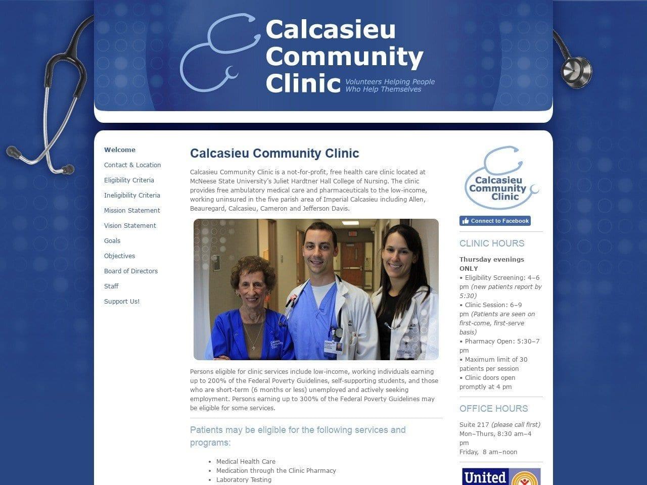 Calcasieu Community Clinic screenshot