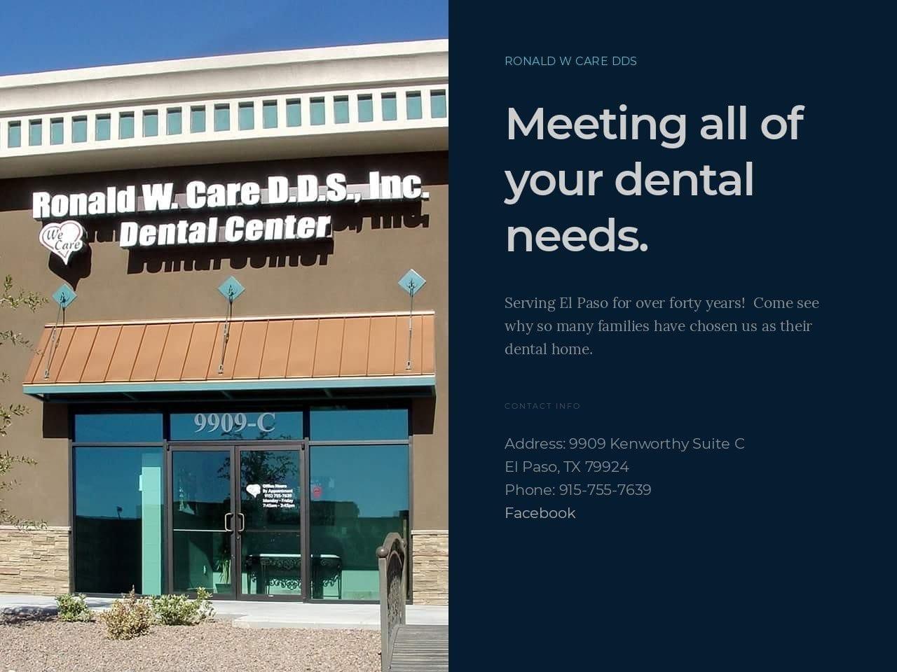 Ronald W. Care DDS Inc.