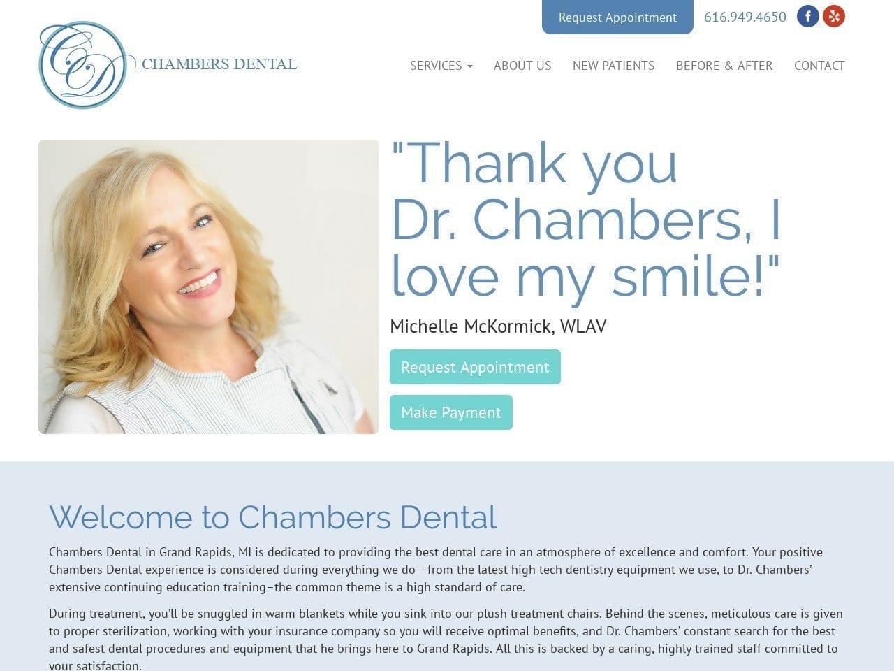 Chambers Dental screenshot