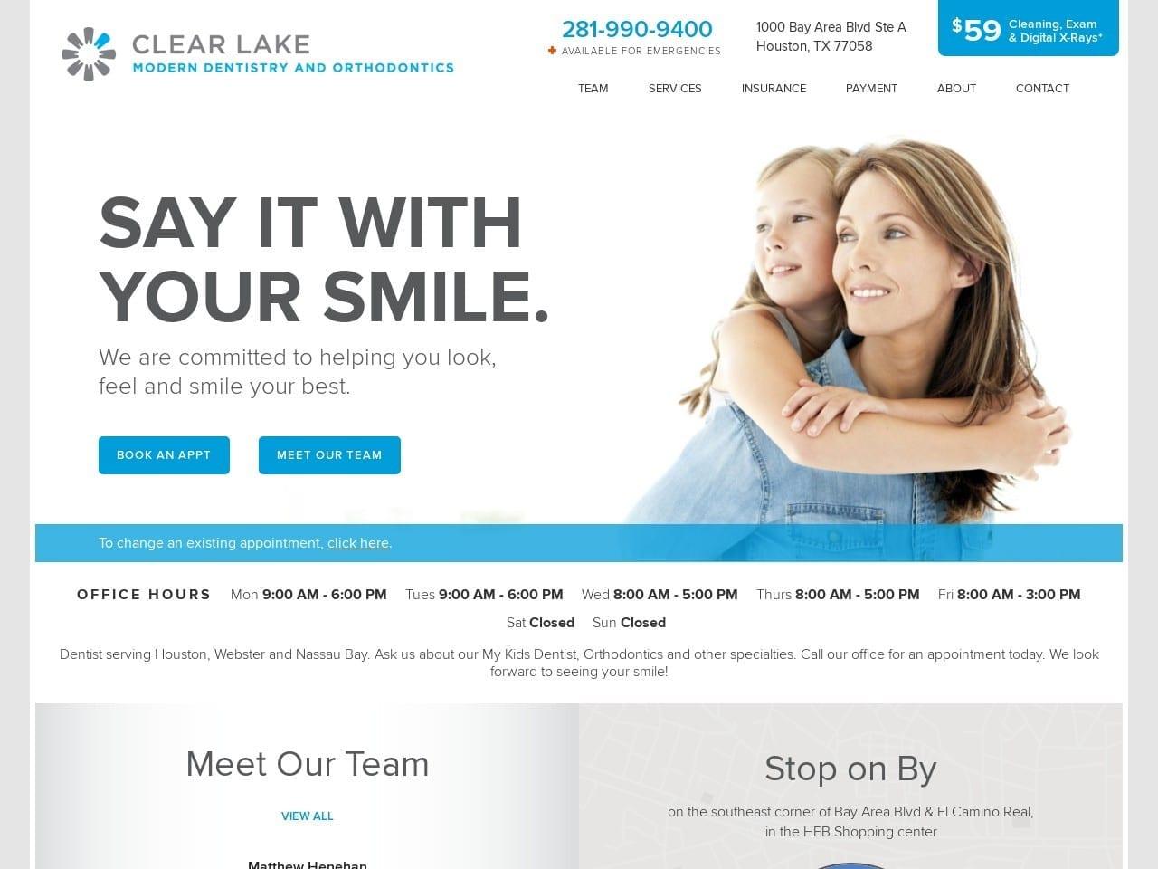 Clear Lake Modern Dentist screenshot