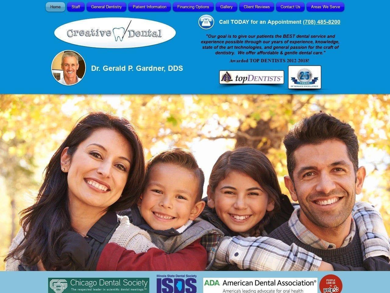 Creative Dental Dr. Gerald P. Gardner DDS screenshot