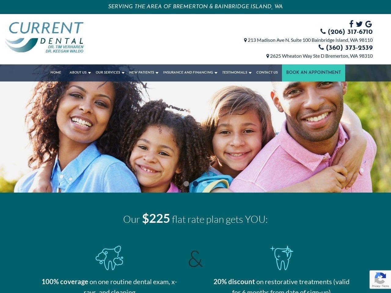 Current Dental Dr. Tim Verharen Dr. Melissa Spauld