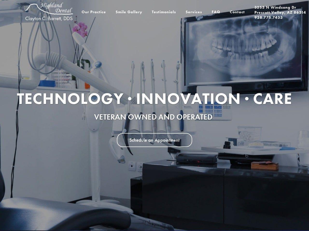 Highland Dental screenshot