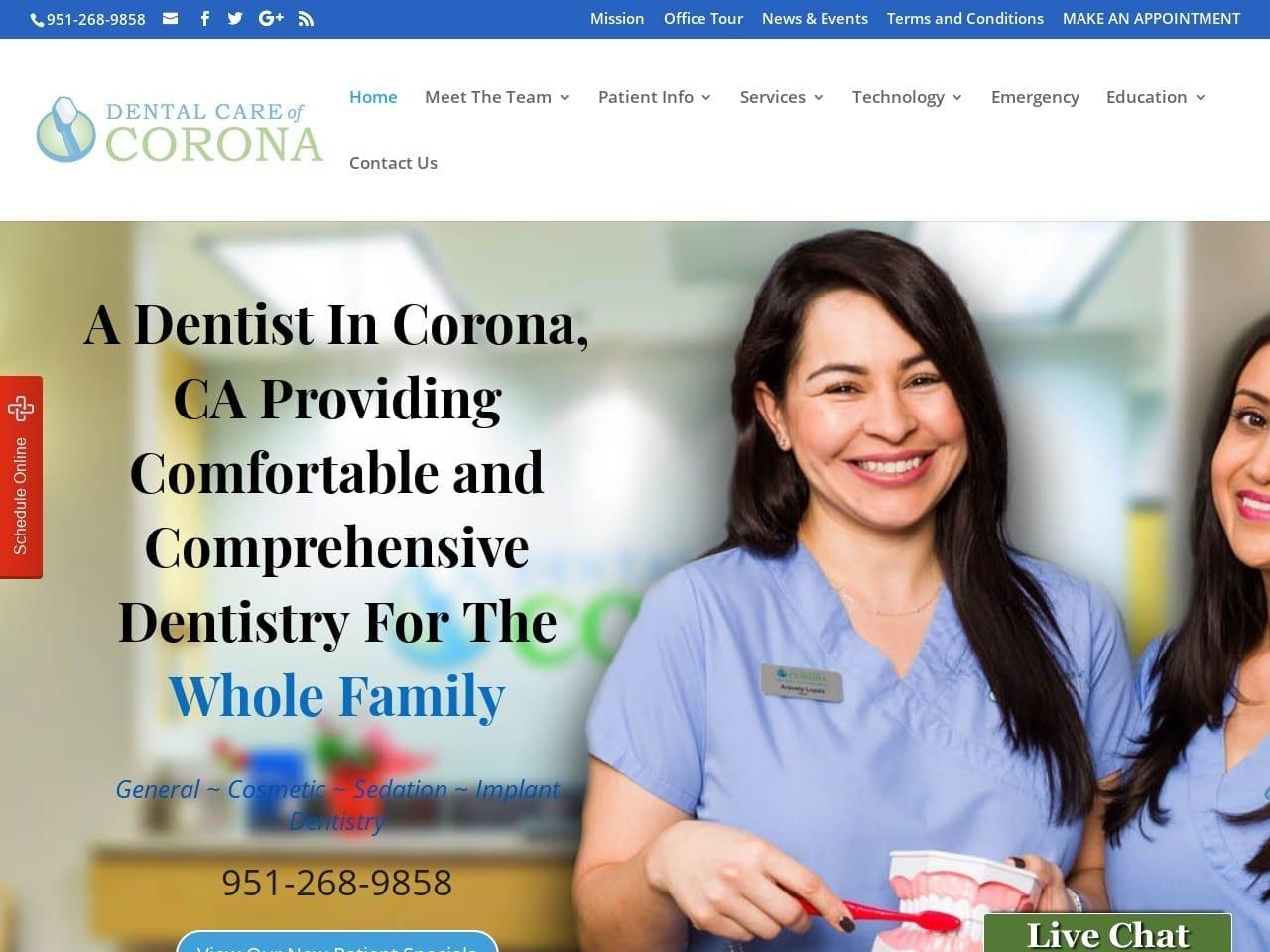 Dental Care of Corona screenshot