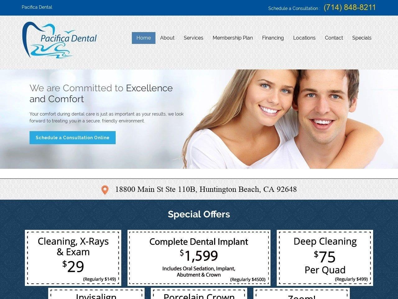 Pacifica Dental screenshot