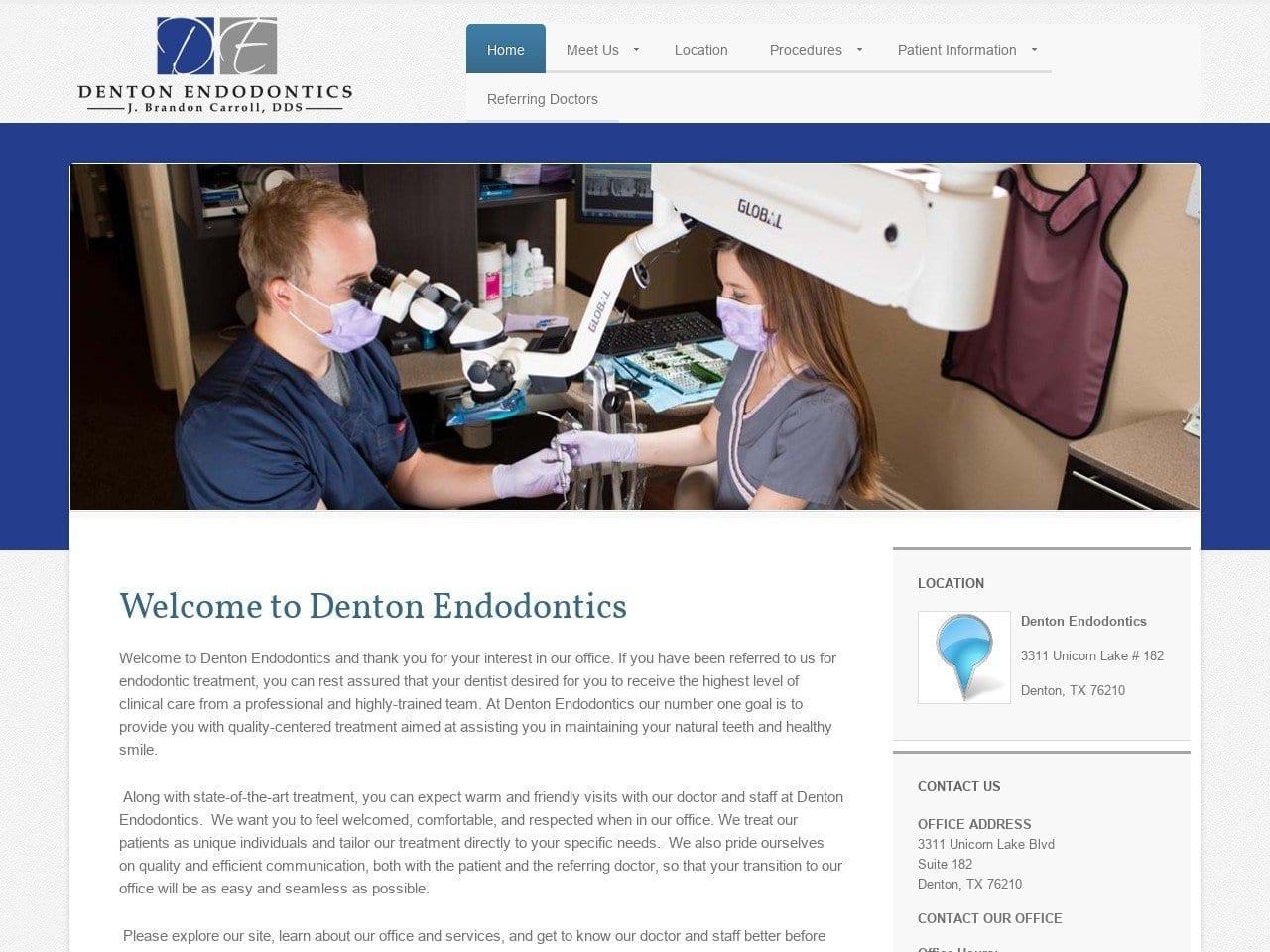 Denton Endodontics J. Brandon Carroll D.D.S.