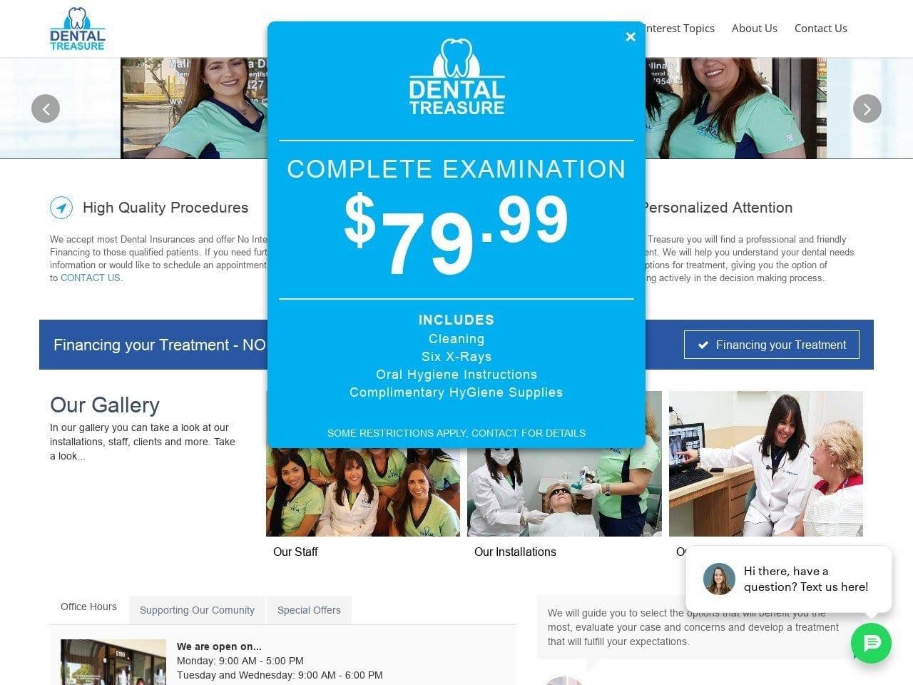 Dental Treasure / Malinally Garcia DDS screenshot