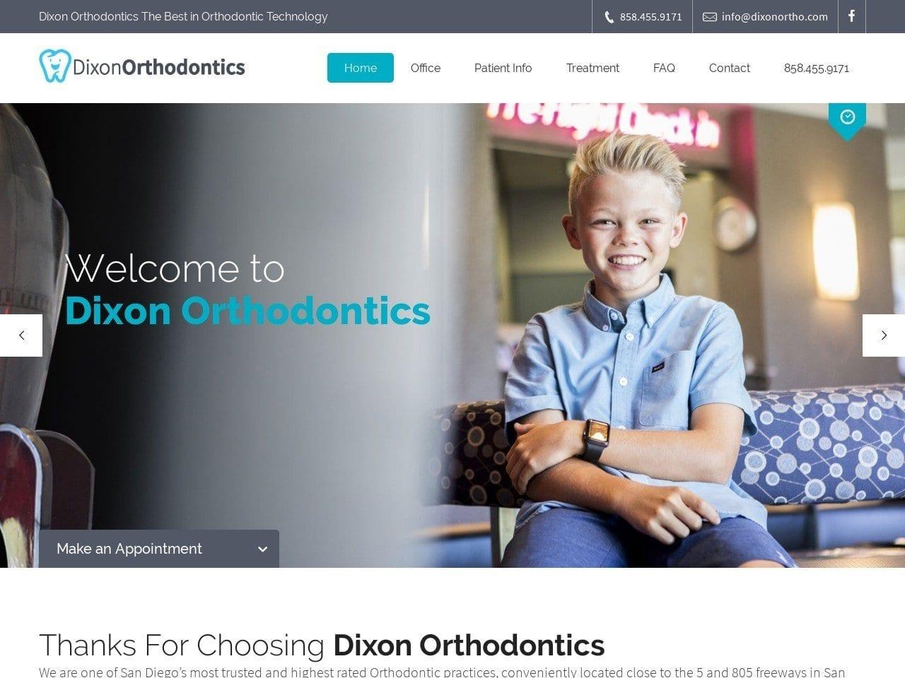 Dixon Orthodontics screenshot