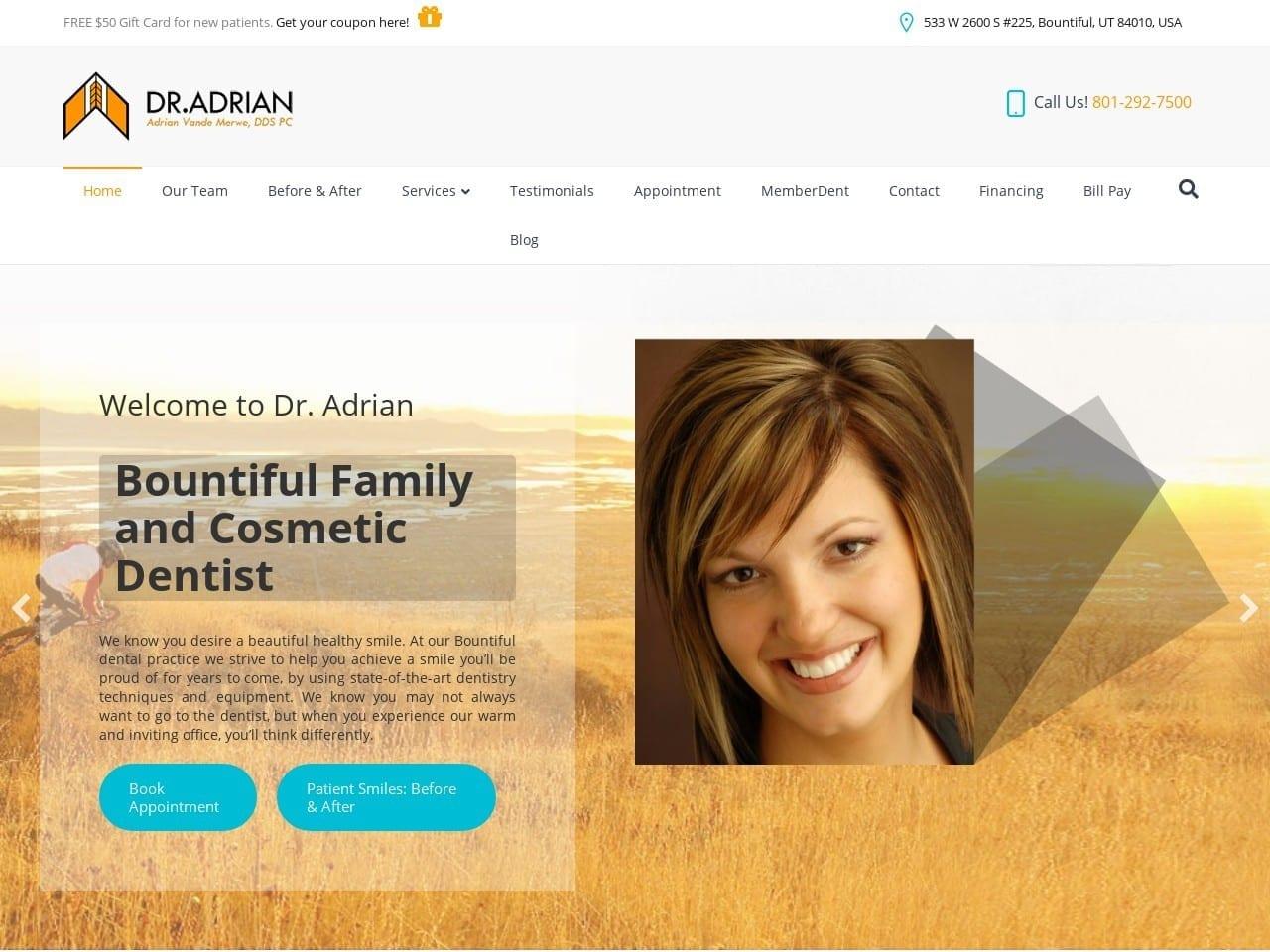 Dr. Adrian Vande Merwe DDS