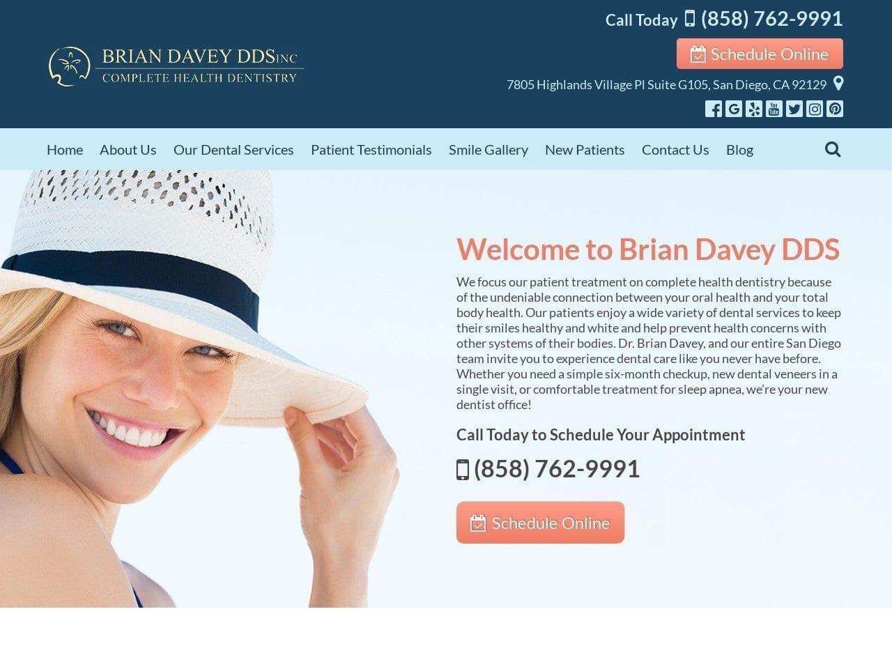Brian Davey DDS screenshot