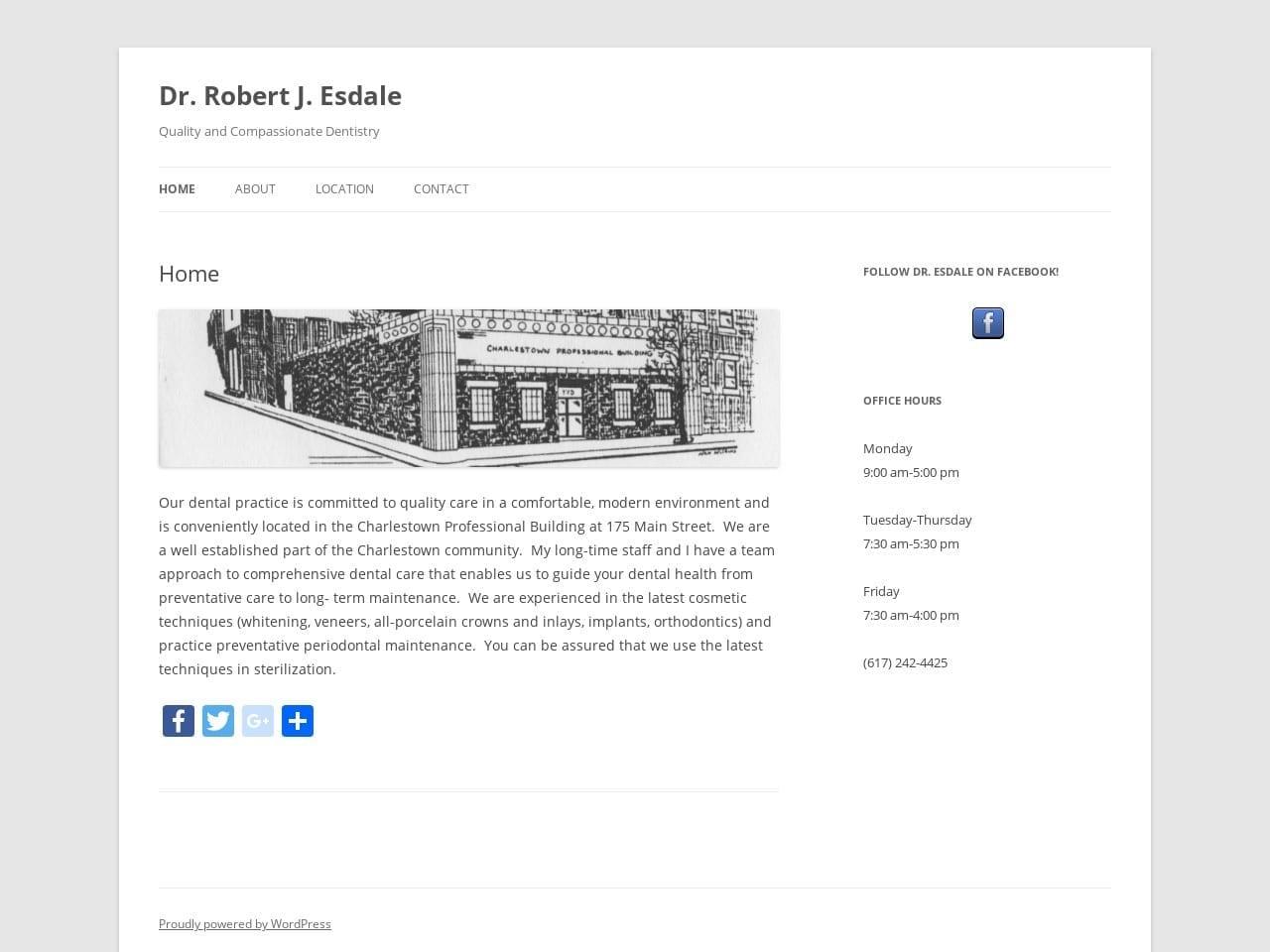 Esdale Robert J DDS