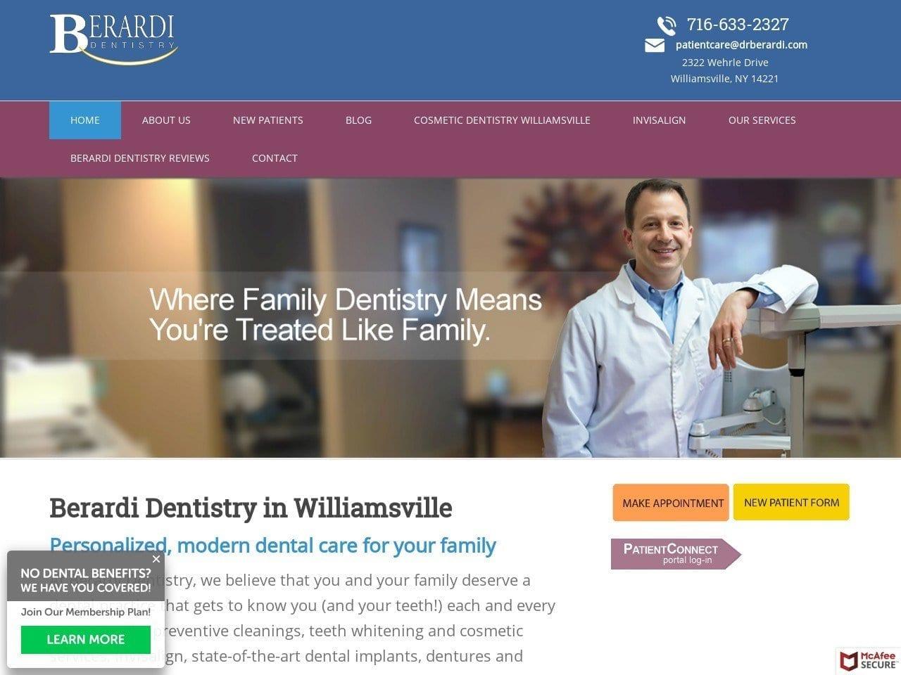 Berardi Dentist screenshot