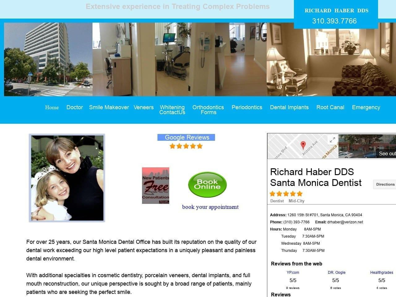 Richard Haber DDS Santa Monica Dentist screenshot