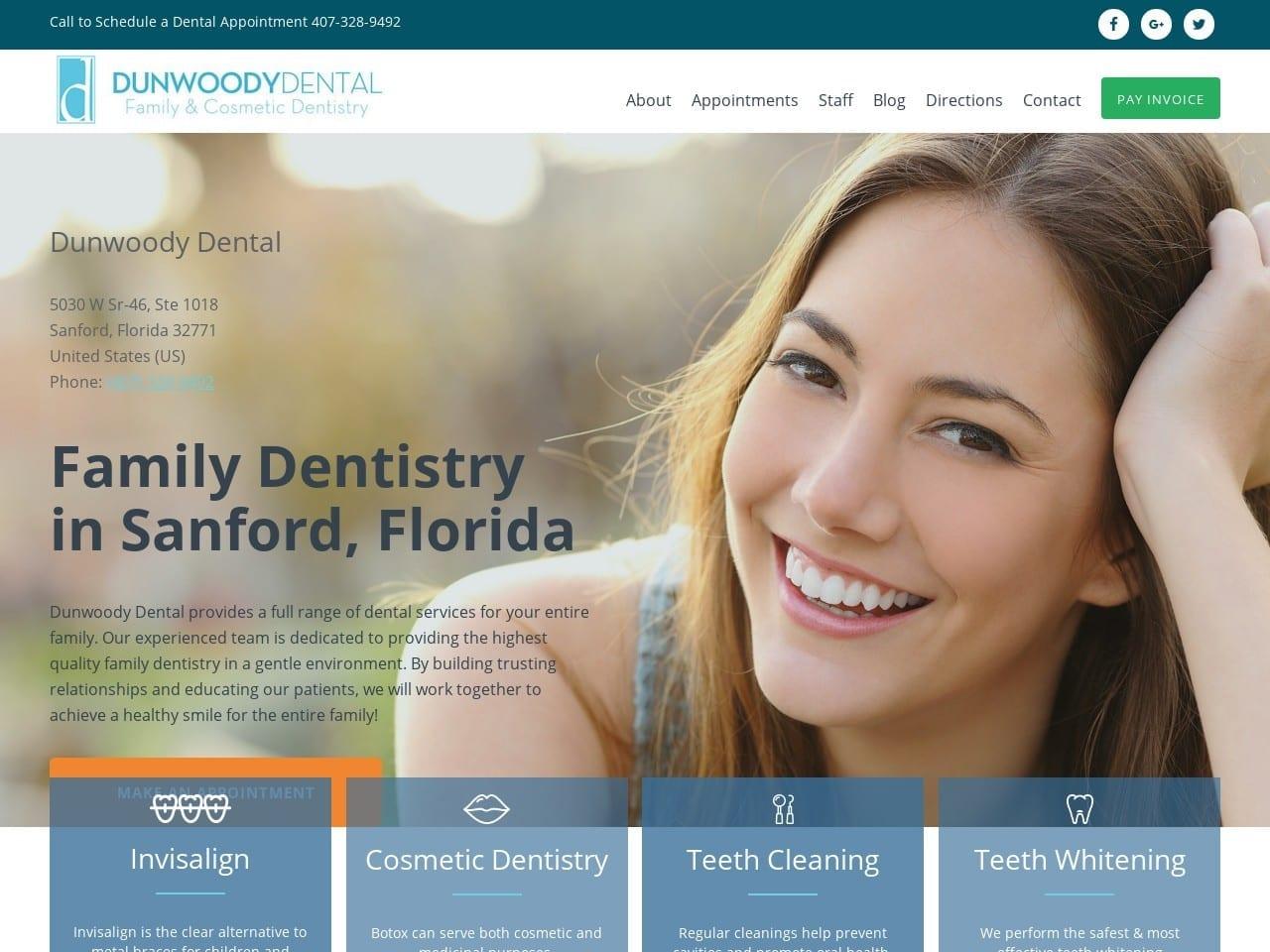 Dunwoody Dental screenshot