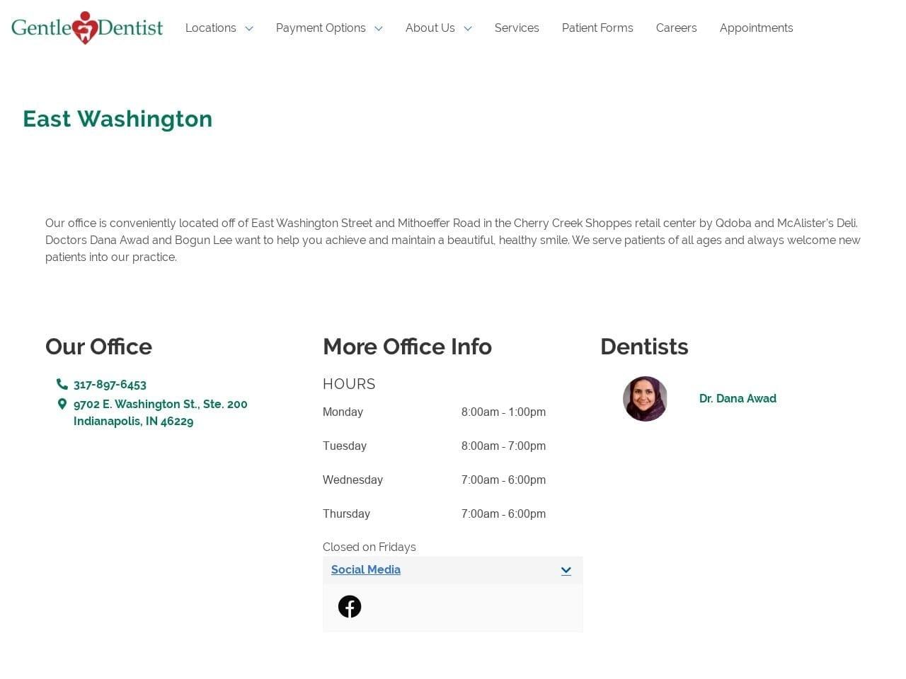 Gentle Dentist East Washington screenshot