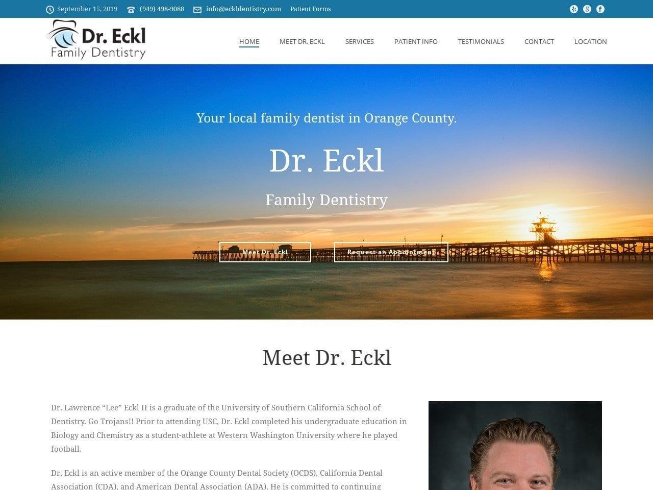 Dr. Eckl Family Dentistry Lawrence Eckl DDS