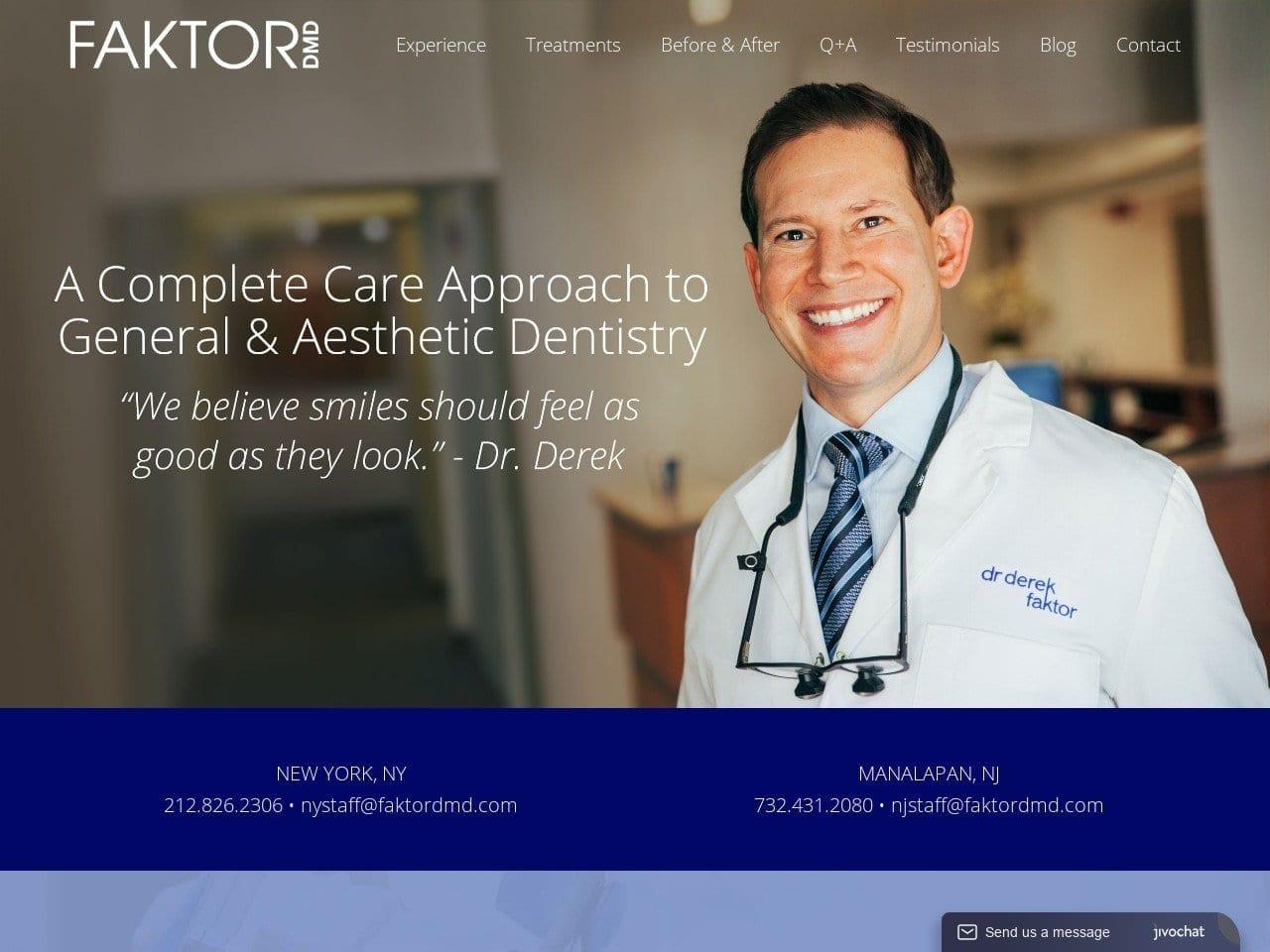 Dr. Derek J. Faktor DMD screenshot