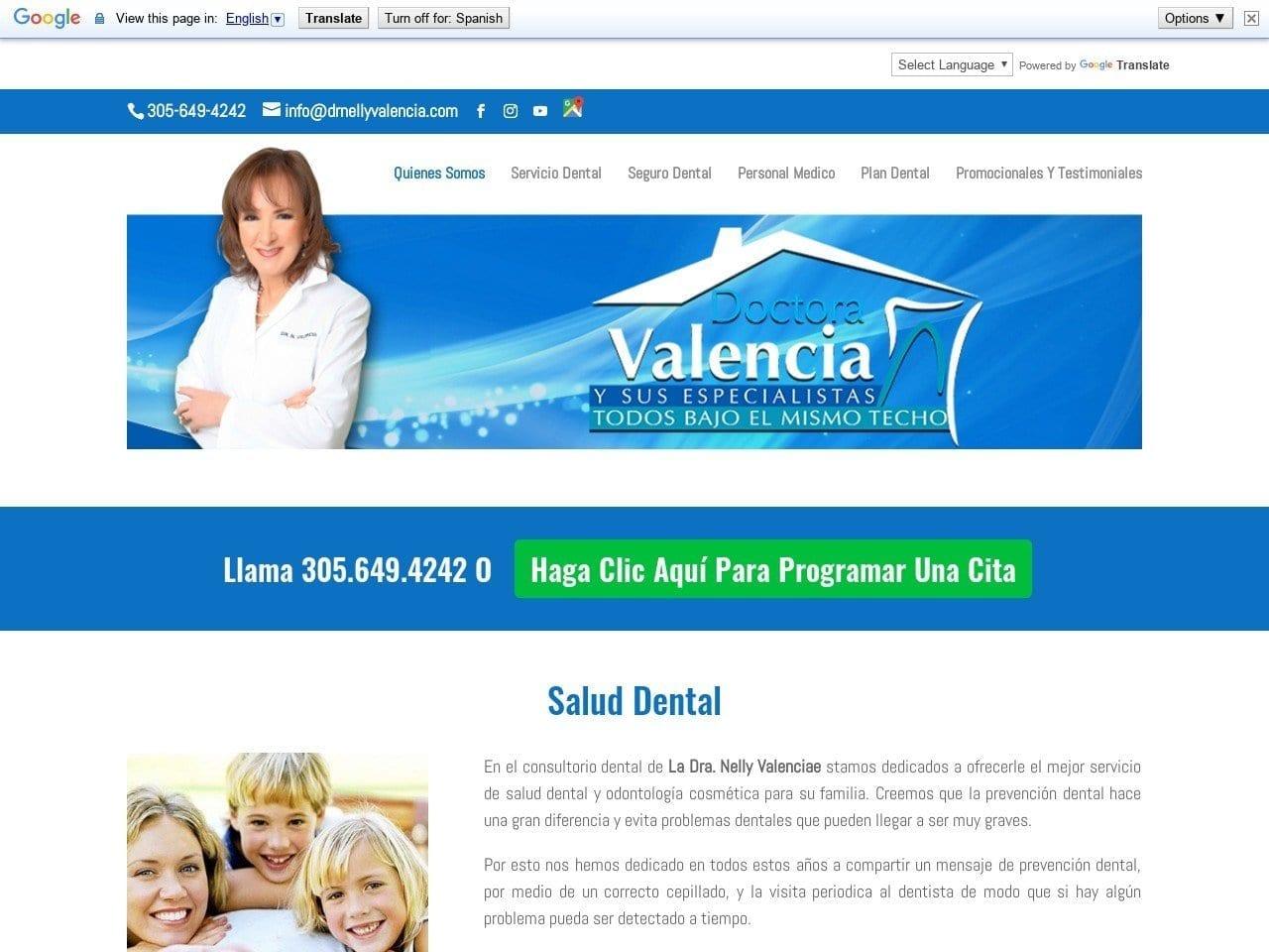 Dr. Nelly Valencia DDS screenshot