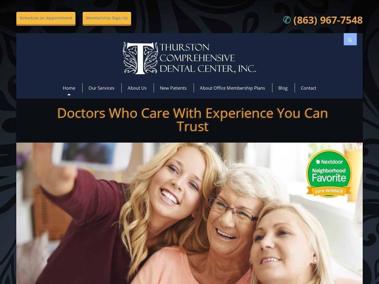 Frederick D. Thurston D.M.D. Thurston Comprehensiv