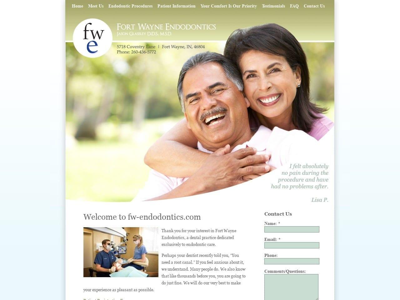 Fort Wayne Endodontics screenshot