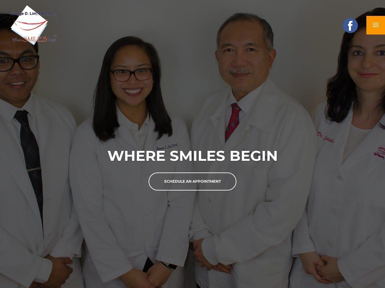 George D. Lim DMD Inc. screenshot