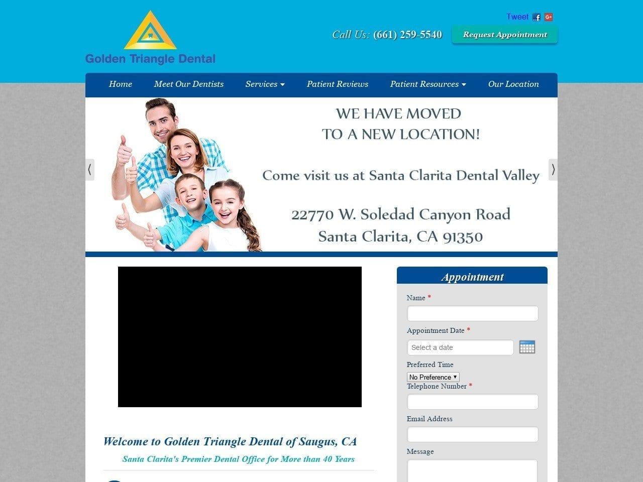 Golden Triangle Dental screenshot