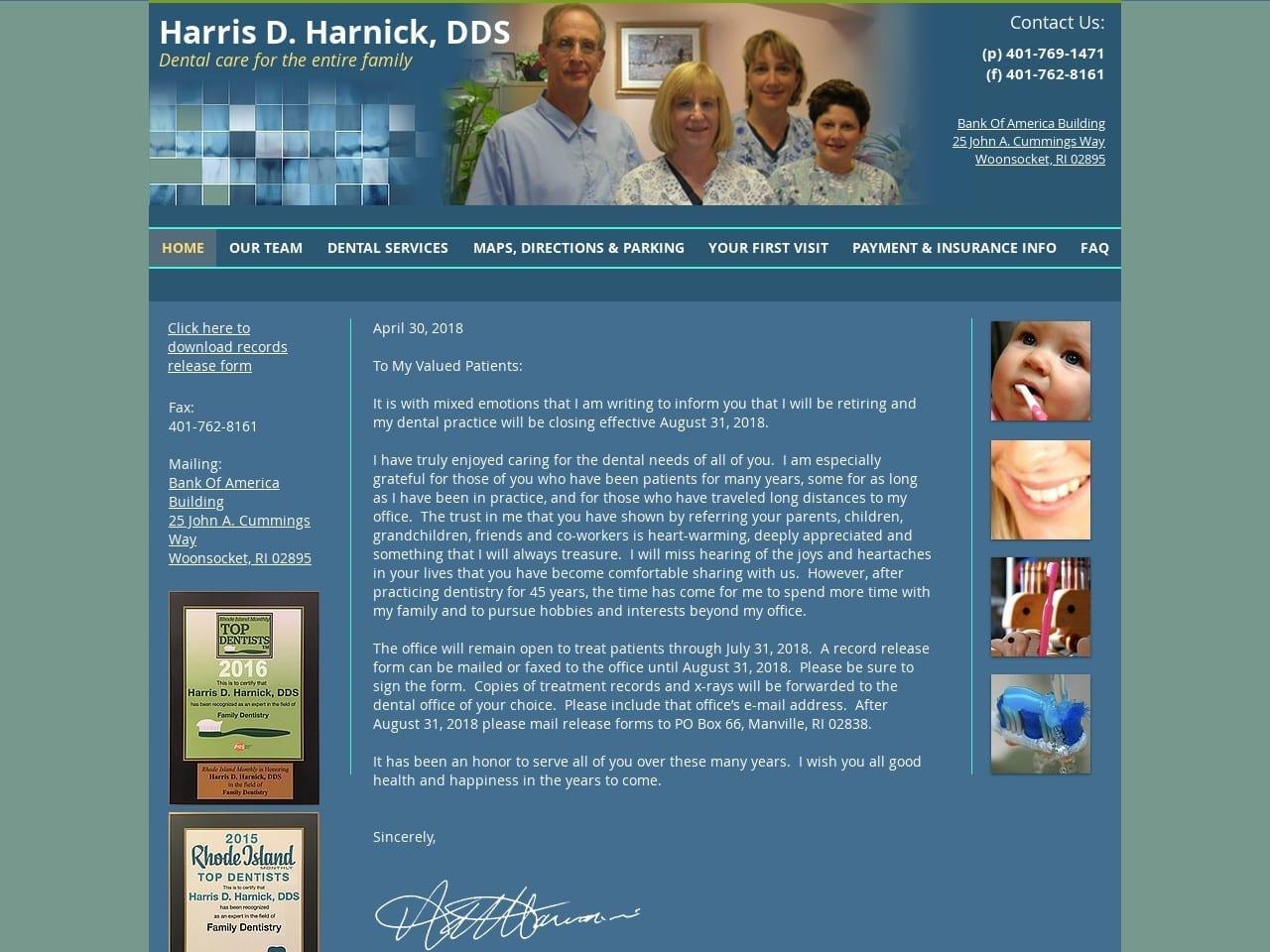 Dr. Harris D. Harnick DDS