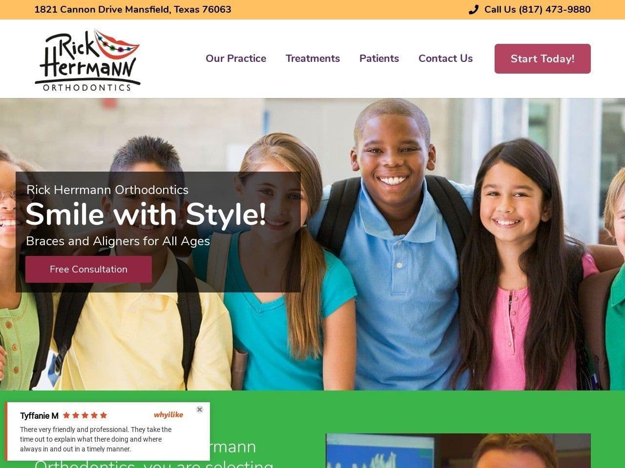 Rick Herrmann Orthodontics screenshot