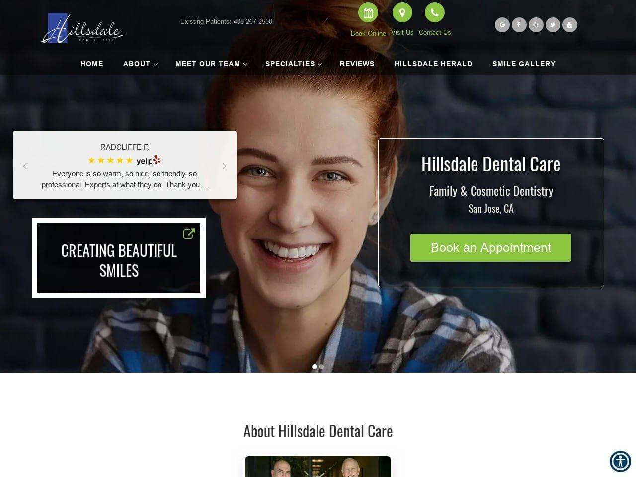 Hillsdale Dental Care screenshot