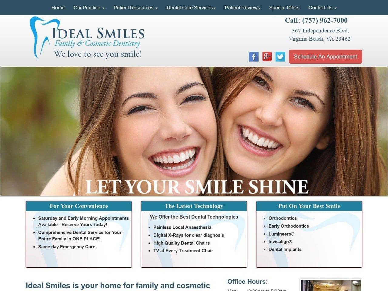 Ideal Smiles Family Dentist screenshot